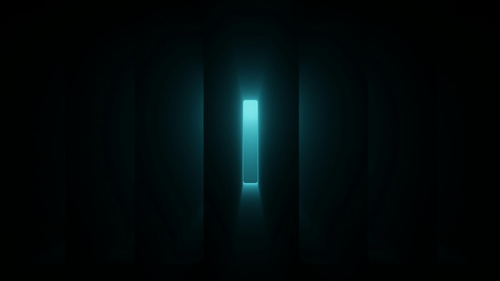 Dark teal corridor with a glowing light at the far end, suggesting a search leading to a clear answer